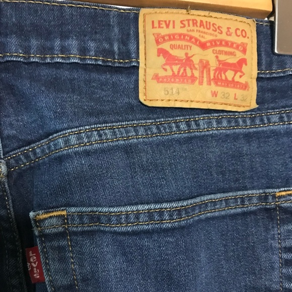 Levi's Men's 514 Straight Leg Regular Fit Jeans - Medium Wash, Size 32x32 - Picture 6 of 6